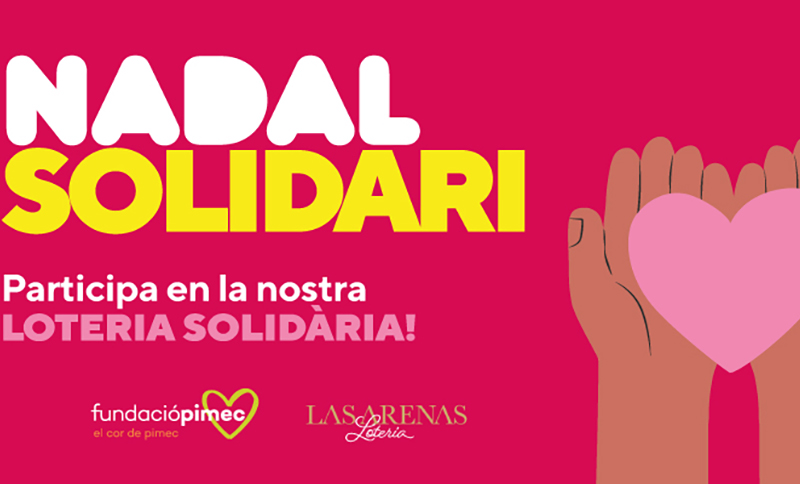 Activem la compra online de la Loteria de Nadal sense cap recàrrec addicional. Les pimes, al costat de la Fundació!